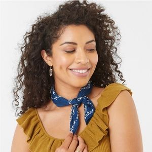 NWT Frye Blue Opal Paisley Bandana One Size